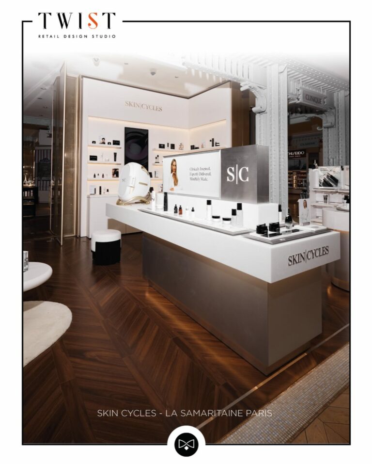 SKIN CYCLES | Beauty stand at La Samaritaine Paris

🙏🏻 Skin cycles for your trust. 

Retail design by @twistandcie team
Production & installations by @instore_factory 

A beautiful project for the House and a strong synergy 

❤️🥂❤️🥂❤️

@twistandcie 
@instore_factory 
@skincycles 
@rcgroup__ 
@samaritaineparis